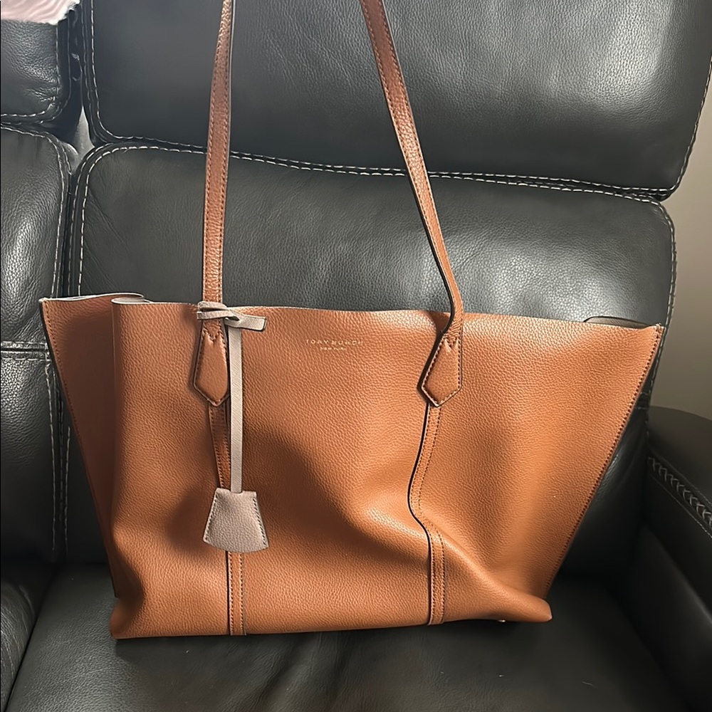 Tory Burch brown Leather Tote Bag